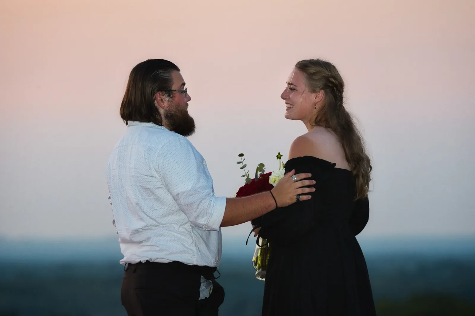 A close moment after the proposal